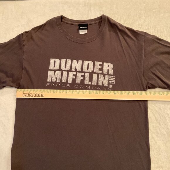 Dunder Mifflin The Office Grey Tee Shirt Mens Size Large - Picture 4 of 5
